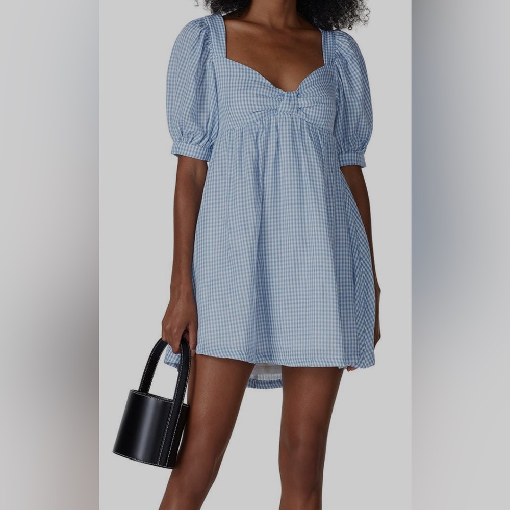 RTRk Baby Doll  Blue Gingham Women's Dress  Sz XL  Preowned Condition